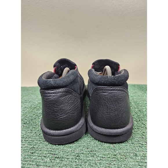 UGG Rakel Black Suede Sheep Wool Men's Size 11 Ankle Slippers Boots S/N 1018906 - Picture 3 of 11